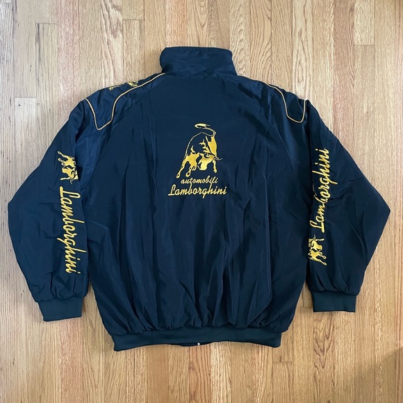 Formula 1 Lamborghini Racing Jacket Men’s F1 Embroidered Retro Y2k Unisex - Picture 4 of 8